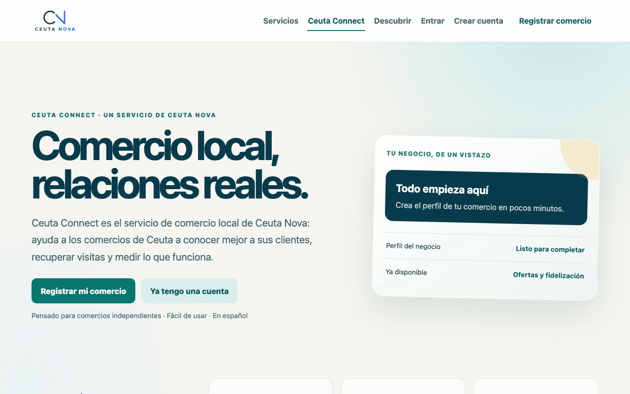 Ceuta Connect — Comercio local